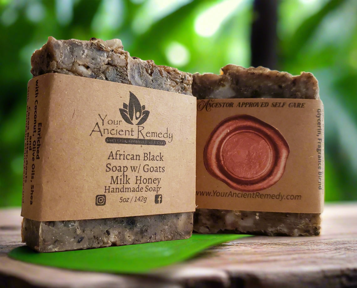 Unscented African Black Goats Milk Handmade Soap