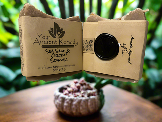 NEW!  Sea Salt & Orchid with Sea Moss Handmade Soap