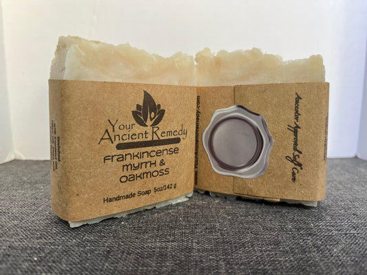 Frankincense Myrrh & Oakmoss Handmade Soap