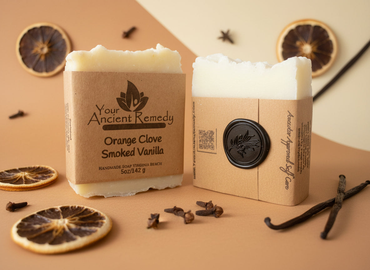 Orange Clove Smoky Vanilla Handmade Soap