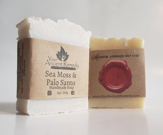 Sea Moss and Palo Santo Handmade Soap